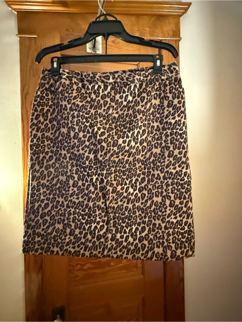 East 5th Leopard Print Mini Skirt - Tan and Black